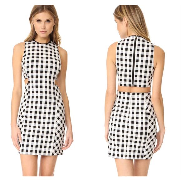 NWT $550 Rag & Bone Tahoe Check Cut Out Dress - Picture 1 of 8